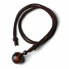 2023 cross-border Amazon 16MM tiger eye necklace necklace natural obsidian pendant amethyst necklace for men and women