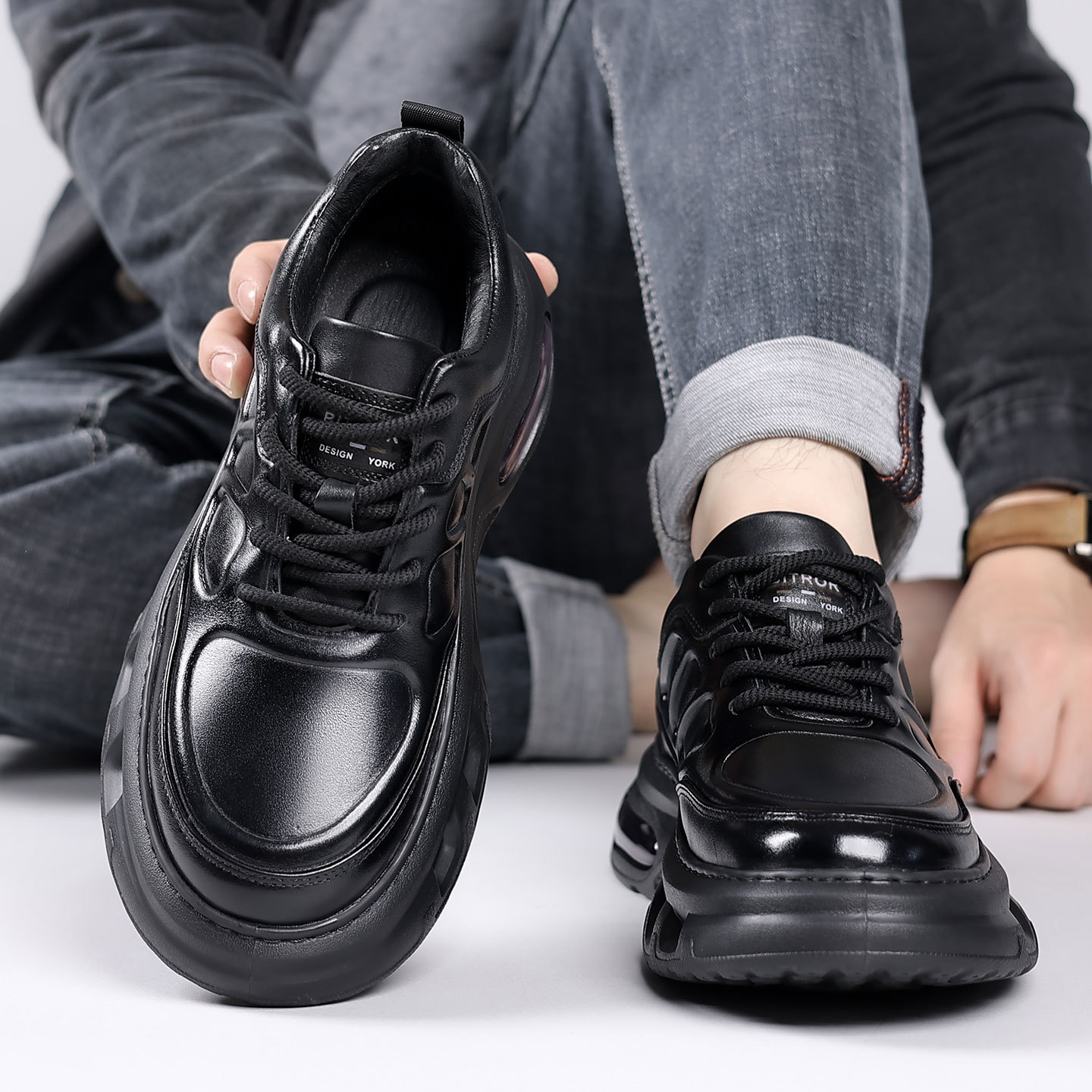 Giày Thể Thao Nam Tăng Chiều Cao Đế Cao