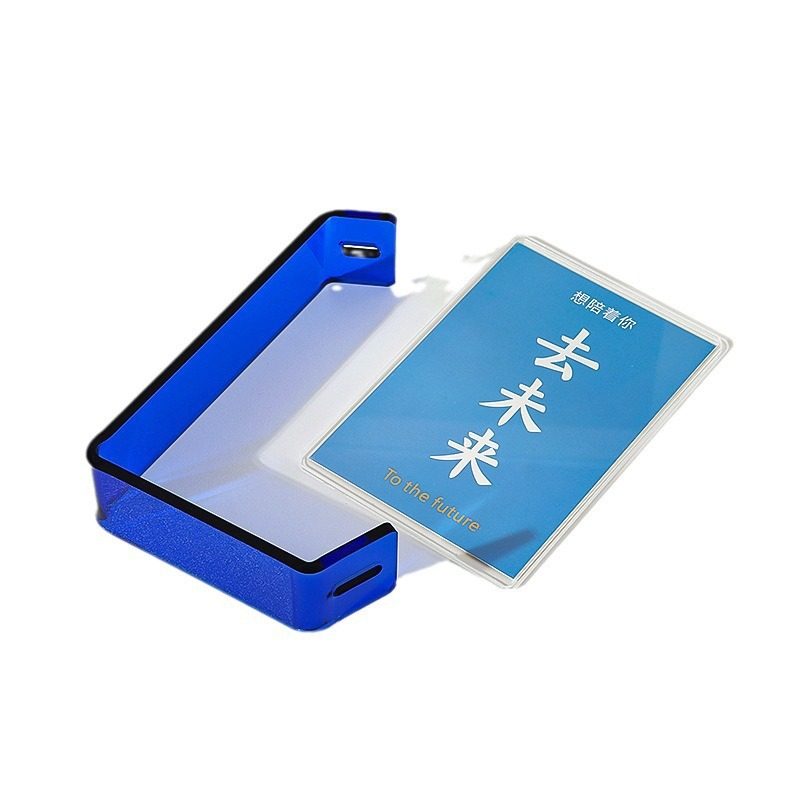 Cross-border L-shaped double-sided transparent acrylic table personalized photo photo frame high-level 6-inch 7-inch luxury pendulum