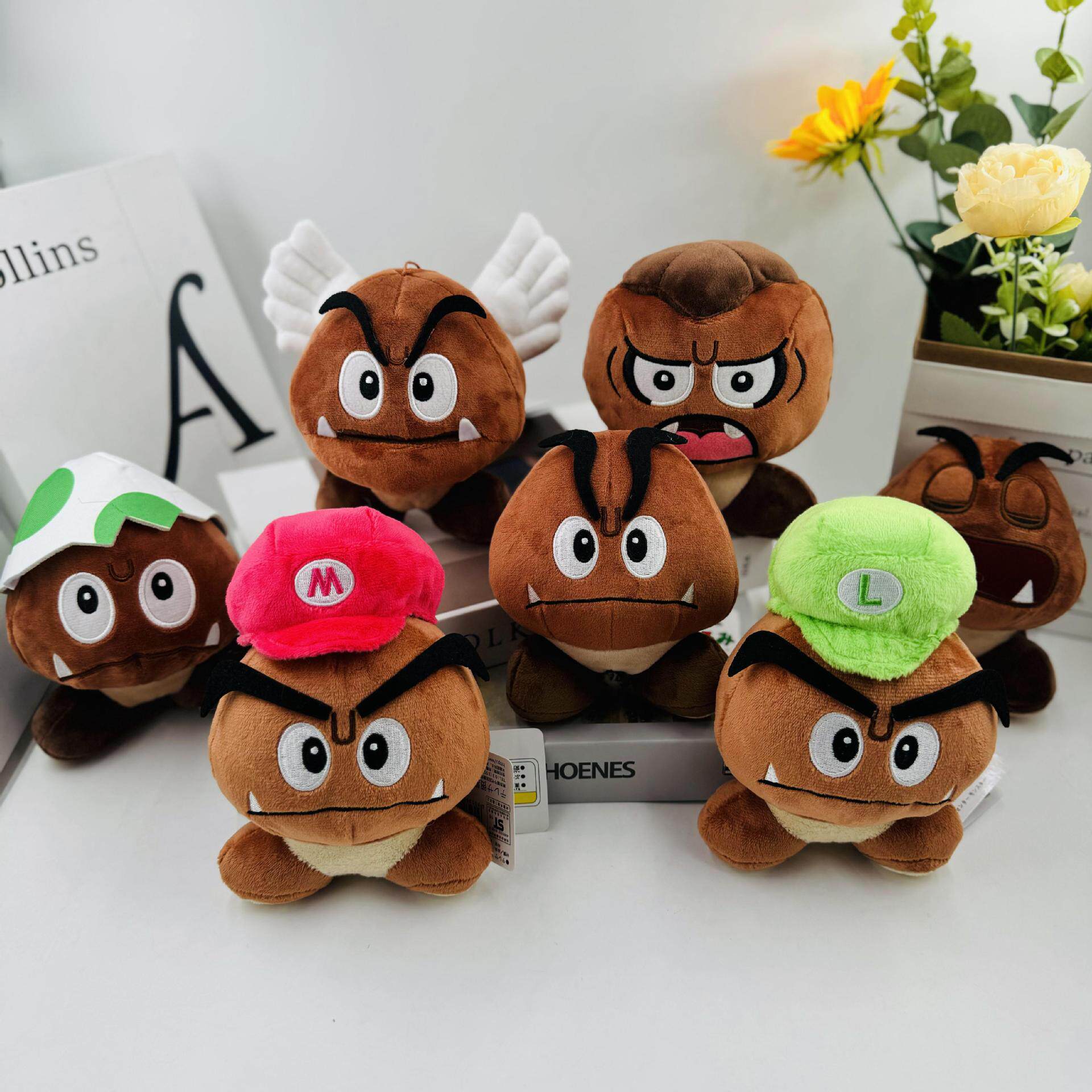 Small Mario Poison Mushroom Dress-up Mary Louie Angel Yoshi Sleepy Chestnut Plush Doll Quality Edition