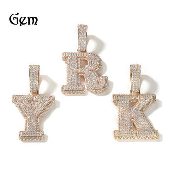 Europe and the United States street 26 letter necklace hip hop personality Diamond Men's pendant niche couple jewelry wholesale
