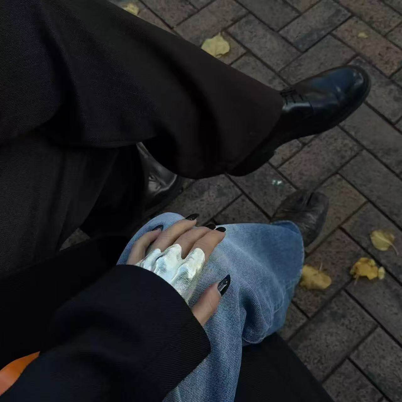 独立站跨境新款不规则褶皱关节戒指清冷小众设计高级独特精致指环