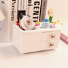 DIY Pen Holder Plastic Storage Box Dust-Proof Drawer-Type Ins Desk Compartmentalized Export Layered Storage