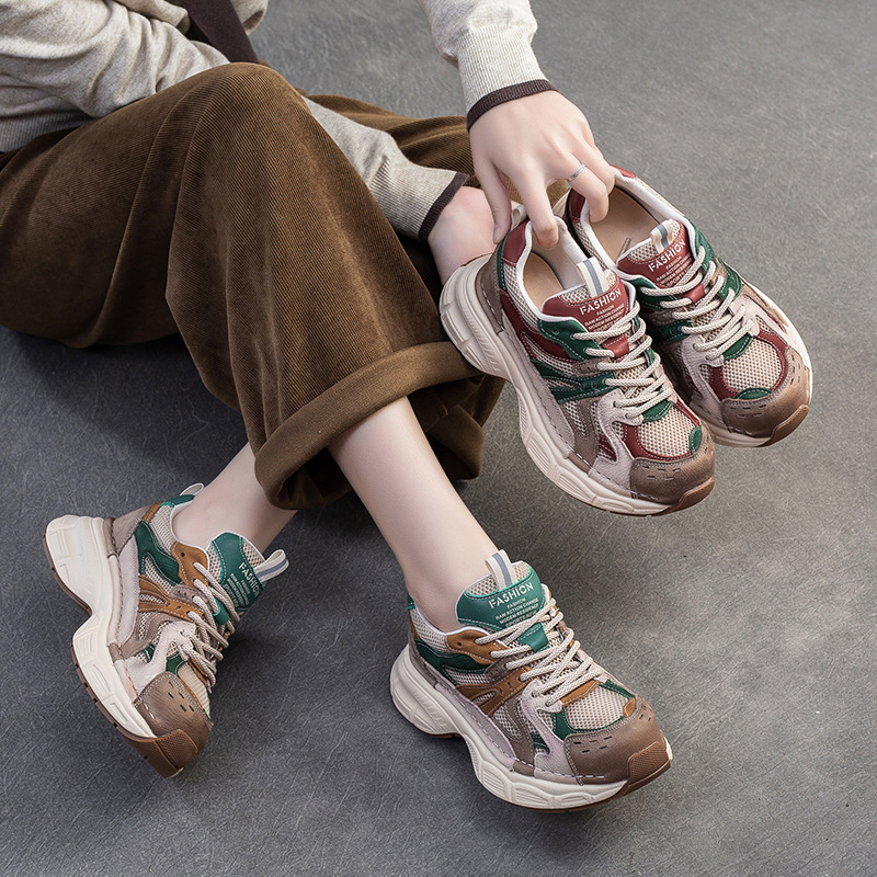 Giày Thể Thao Nữ Thoáng Khí Hàng Mùa Xuân Thu Đông