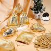 Factory Direct Supply Gold Drawstring Bags for Jewelry, Crafts, and Gifts