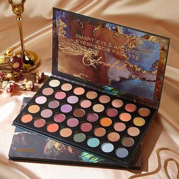 Novo 40-Color Eye Shadow Palette Full Set for Beginners and Students Affordable Daily Light Makeup Earthy Eye Shadow 5363