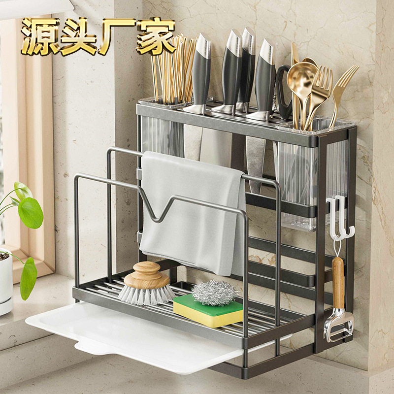 Customized Kitchen Knife Holder, Chopstick Holder, Storage Rack, Multifunctional Countertop Cutting Board Rack, Knife Storage Rack