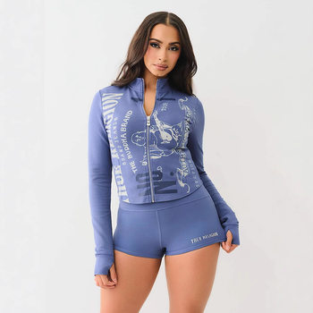 Cross-Border European and American Clothing Cool Girl Dark Hot Girl Wear Slim Shorts Long-Sleeved Suit