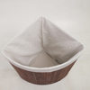 Cross-border triangle bamboo laundry basket laundry basket bamboo folding woven clothes storage bucket wholesale a generation of TEMU