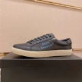 Model 11 black leather with blue letters