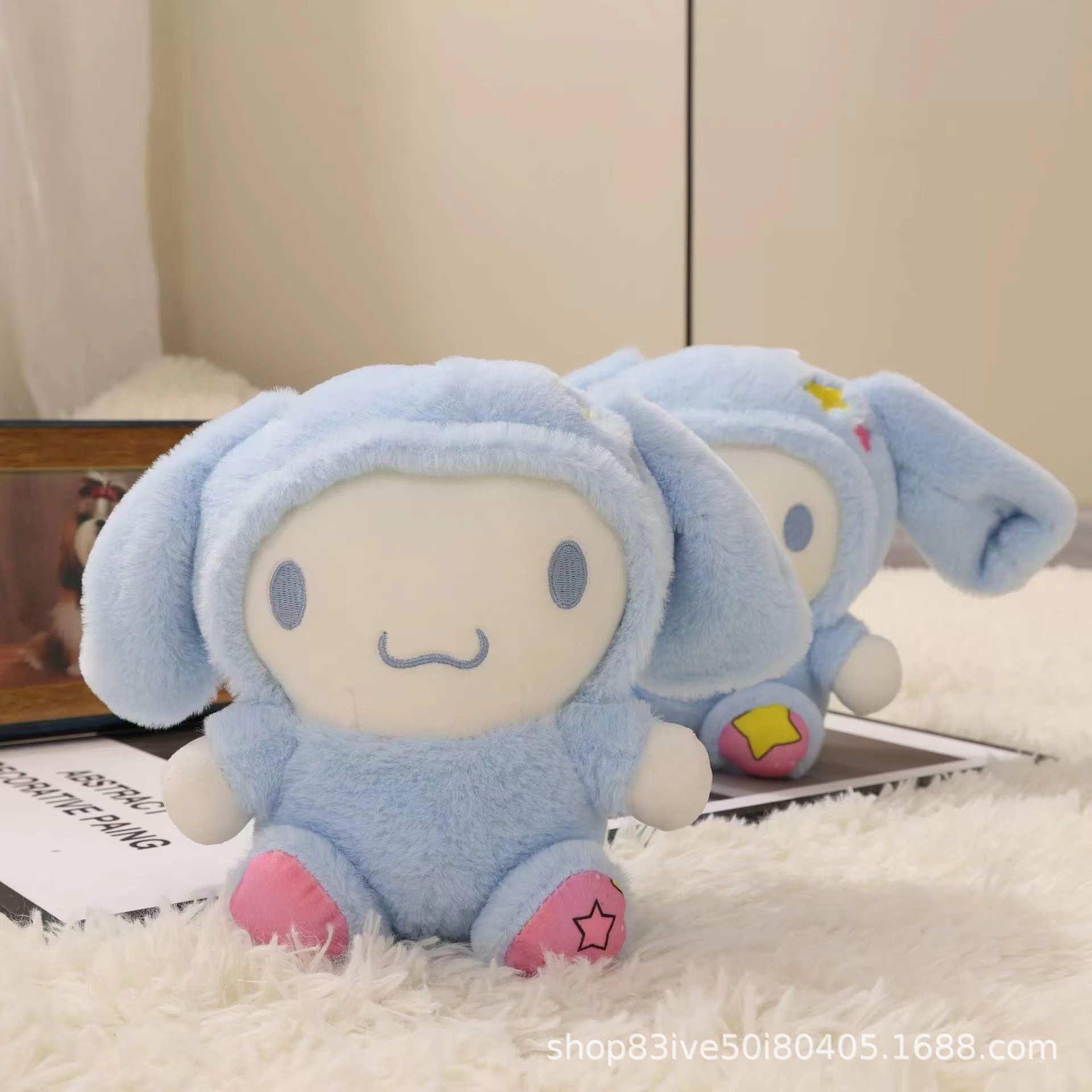 婚礼手抛娃娃8寸毛绒玩具公仔抓机娃娃定制logo