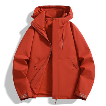 2026 New Outdoor Jacket, Men's Jacket, Women's Thin Solid Color Hooded Jacket, Customizable with Logo