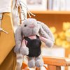 Cute Suspender Pants Rabbit Plush Toy Long Ears Rabbit Pendant Strap Bear Keychain Doll Women's Bag Hanging Accessories