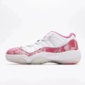 J11 low top pink snake