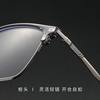 High Quality Coconut Gray Eyebrow Frame Men's Ke001 Metal Half-Frame Myopia Glasses Wholesale Danshine Learning Frame