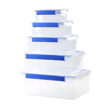 Fresh-keeping Box Transparent Plastic Box Rectangular Refrigerator Special Refrigerated Sealed Food Grade Storage Box Commercial with Lid