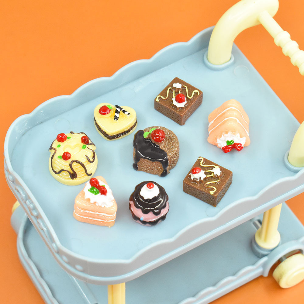 仿真食玩蛋糕树脂diy配件小摆件奶油胶配饰过家家玩具滴胶手机壳
