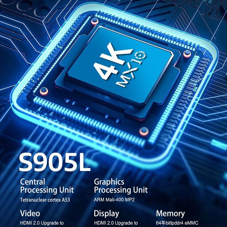 Direct selling cross-border foreign trade MX10 4K S905L 8K TV box word network player projector TV box