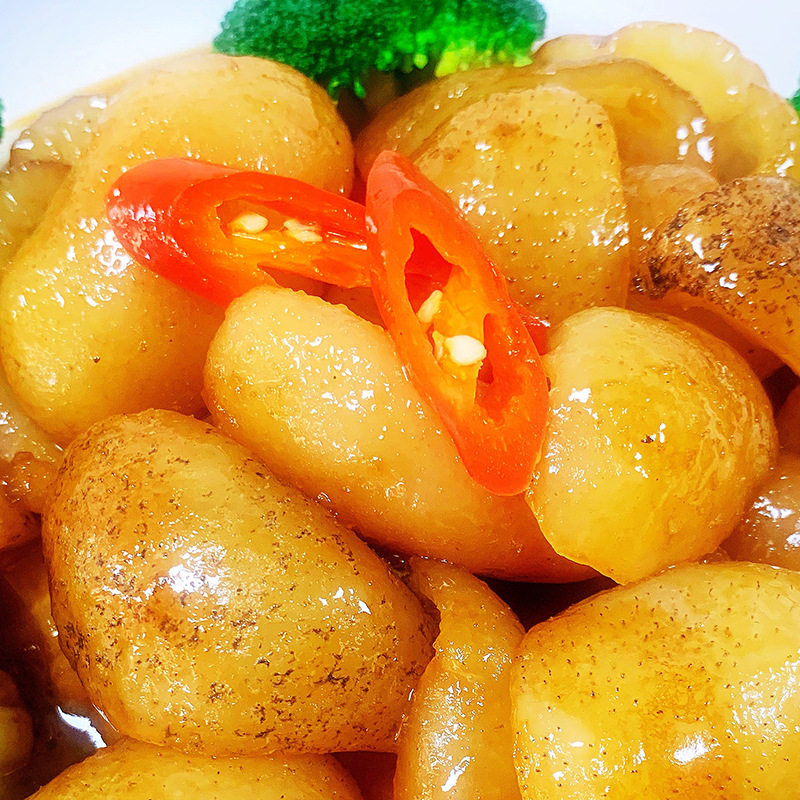 Qindongsen Pork Tendon, Sea Cucumber, Fish Maw, Frozen Seafood, Ready-To-Eat Ingredients for Buddha's Delight, Pre-Made Dishes, Instant Food