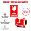 Amazon eBay cross-border hot selling products 3 x 2 inches-100 glass design fragile sticker roll