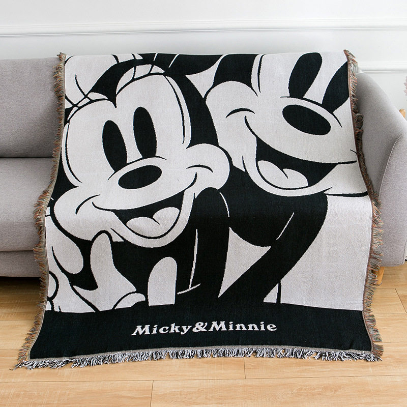 Mickey and Minnie American Retro Cartoon Sofa Cover Sofa Towel Sofa Blanket Decorative Tapestry Sofa Leisure Blanket