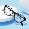 European and American fashion plain glasses cat eye retro glasses frame ins fashion glasses frame personalized transparent jelly color glasses