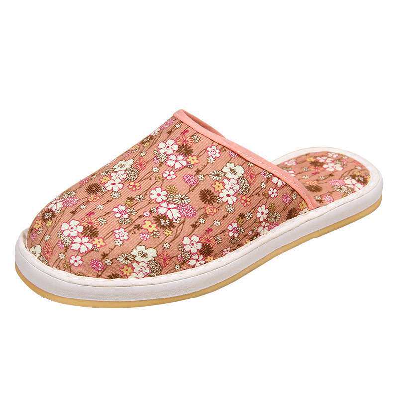 Free Shipping Old Northern Cloth Shoes for Women Spring & Fall Pink Breathable Sweat-Absorbent Foam Bottom Cloth Slippers Home Non-Slip Floor Mops