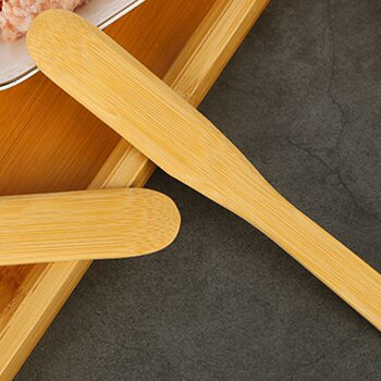 Tools for Making Wontons and Dumplings: Bamboo Filling Shovel, Flat Spoon for Scooping Filling, Stirring Stick, Unpainted and Wax-Free Stirring Spoon