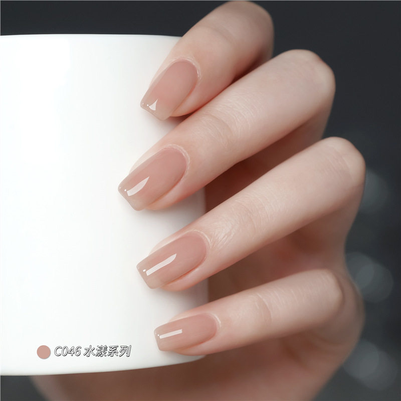 Gaoy Goya Aqua Series Nail Polish Gel 2025 New Internet Celebrity Whitening Ice Transparent Nude Color Nail Salon Exclusive