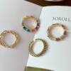 Dopamine Ring for Women, Unique Design with a High-End Feel, 2026 New Popular Model, Decorative Enamel Rainbow Index Finger Ring