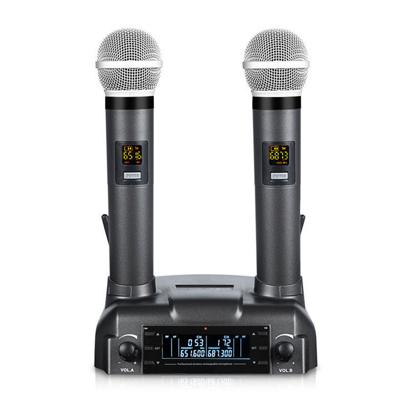 Performance U-Section Outdoor Microphone One-To-Two Wireless Handheld Microphone for Home Stage Wedding Conference Live Broadcast Microphone