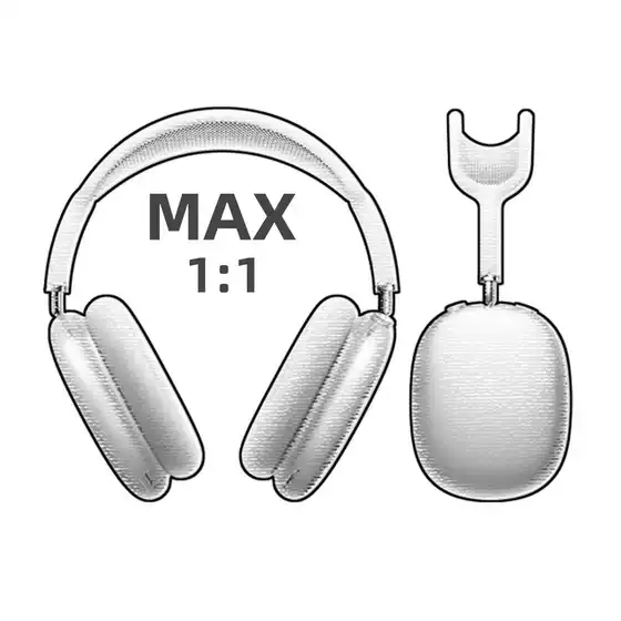 Cross-border Hot Sale Huaqiang North Pods Air Max Subwoofer Headset Bluetooth Headset Smart Leather Bag Electric Goods
