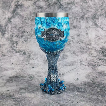 Game of Rights Water Cup Bar Creative 3D Sculpture Personalized Beer Cup Beverage Resin Wine Goblet