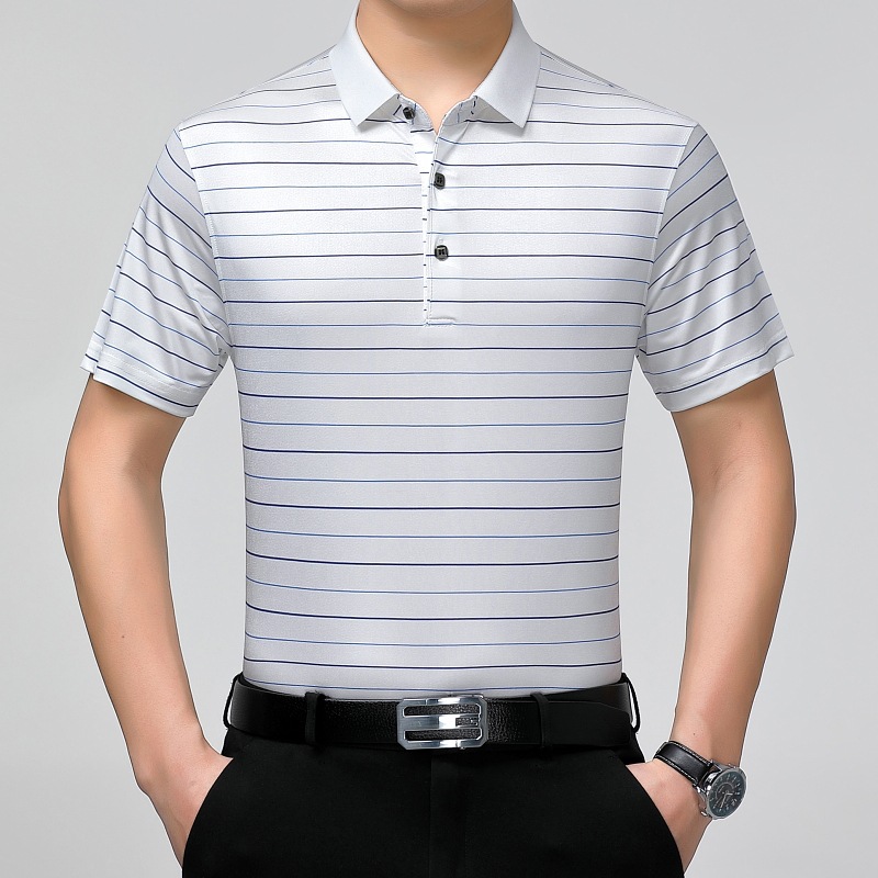 (Mới) Mã B9329 Giá 1810K: Áo Thun Nam Shryt Hàng Mùa Hè Trung Niên Kín Cổ Thời Trang Nam Chất Liệu Lụa Tơ Tằm G05 Sản Phẩm Mới, (Miễn Phí Vận Chuyển Toàn Quốc).