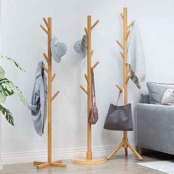 Coat rack floor vertical bedroom hanger simple household room hanging bag storage clothes rack a generation of hair