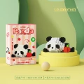 Vv1508-09 panda holding apple