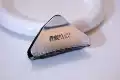 Brushed triangle silver miu