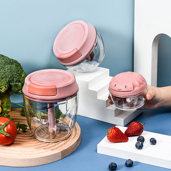 Garlic Mashed Artifact Manual Garlic Stir Kitchen Mini Garlic Masher Garlic Puller Garlic Meat Foam Supplementary Food Small Cooking Machine