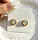серебряная игла s925, корейская версия новых модных сережек для девочек, простой темперамент, универсальные серьги, вибрато, серьги в том же стиле, оптом mini 39