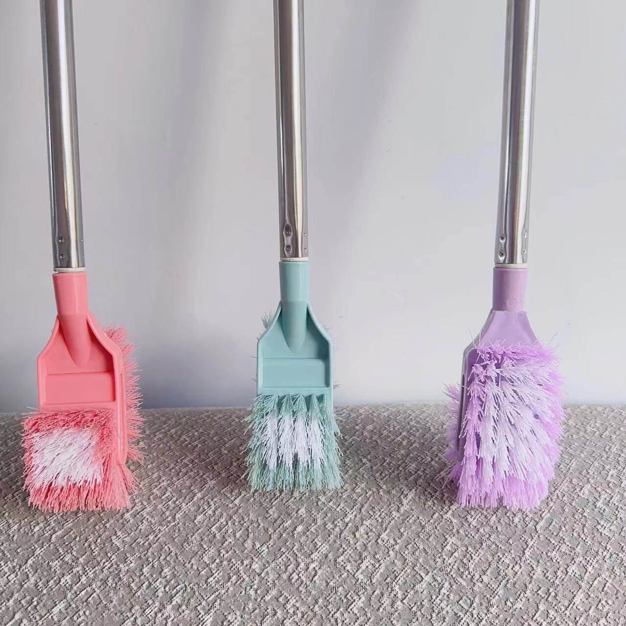 Thickened Long-Handled Double-Sided Soft-Bristled Toilet Brush for Cleaning Dead Corners, Bathroom Curved Toilet Brush, Gap Brush