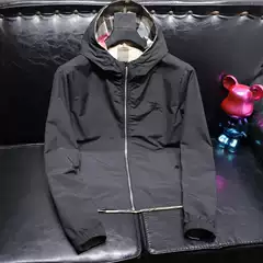Jacket Men's Trendy Brand 2025 Autum Classy Hooded Jacket Double-Sided Men's Outdoor Jacket Jacket Fashion Workwear