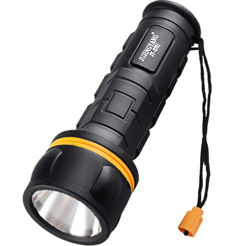 Old-fashioned flashlight LED waterproof two-Section No. 1 battery outdoor household power failure emergency energy-saving lighting lamp