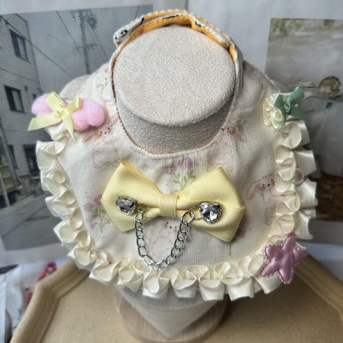 Pet Bow Pet Accessories Bib Collar Dog and Cat Neck Scarf Saliva Scarf Lace Scarf