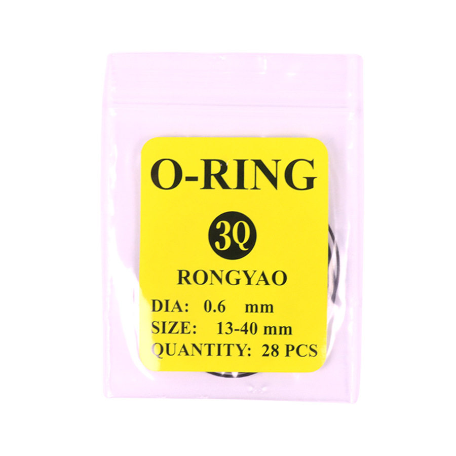 Watch back cover waterproof ring bottom cover O-ring 0.6MM thick mixed bag rubber ring watch accessories