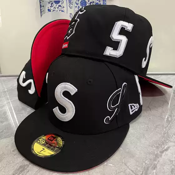 Hot-Selling Foreign Trade Product: New Era Closed-Back Cap, High-Quality, Large Head Circumference, Youth American-Style Flat-Brim Reversible Baseball Cap