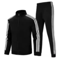 Three bars suit# Black (2 pieces)