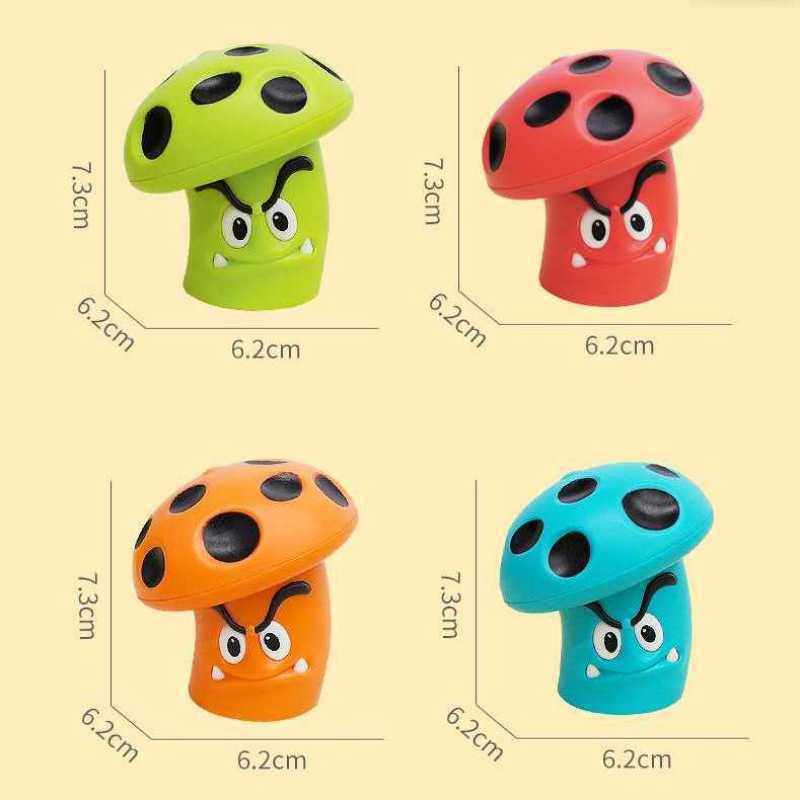 Cross-border explosions creative new strange pocket mushroom press battle decompression top toys educational gifts wholesale