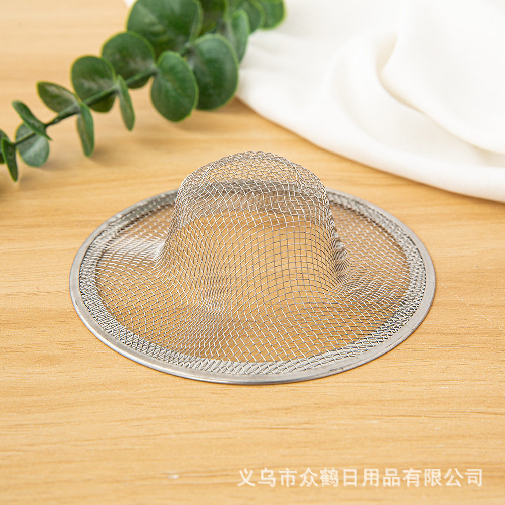 Stainless Steel Floor Drain Filter Bathroom Sewer Filter Bathroom Anti-clogging Artifact Insect-proof Cover Sink Filter