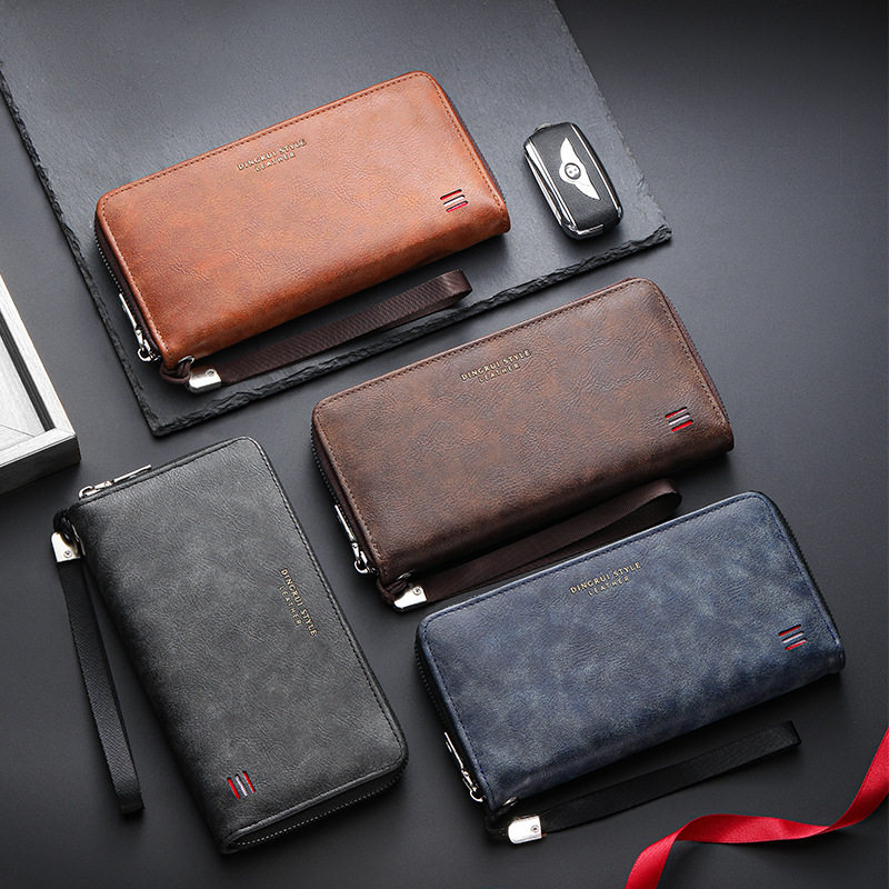 Cross-border Hot New Men's Wallet Casual Multi-card Long Wallet Mobile Coin Wallet Large Capacity Clutch