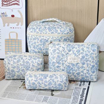 Cross-Border Hot-Selling Large-Capacity Cosmetic Bag, Large Makeup Bag, Portable for Outings, Printed Toiletry and Makeup Brush Storage, New Model